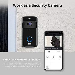 Caméra de sonnette vidéo sans fil WiFi [mise à niveau 2021] IP5 étanche HD WiFi caméra de sécurité vidéo en temps réel pour iOS et Android téléphone veilleuse pas cher