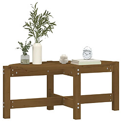 Acheter Maison Chic Table basse,Table Console Table d'appoint, Table pour salon Marron miel 87x48x35 cm Bois massif de pin -MN85241