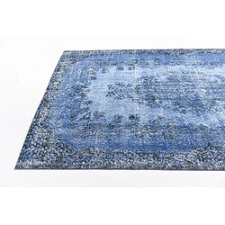 Vidal Tapis de laine 290x165 Bleu Ultra Vintage