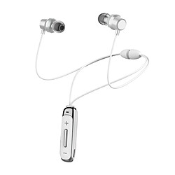 Wewoo Casque de sport BT315 Bluetooth Écouteur Stéréo 4.1 Avec Micro Magnétique Collier Blanc