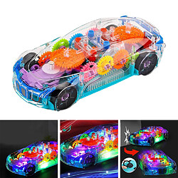 Avis Bébé Voiture Jouet avec Musique et Lumières Transparent Mécanique Vitesse Jouet de Voiture Automatique Direction sur Contacter Creative Cadeaux