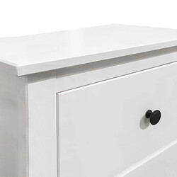 Avis Table de Nuit Alexandra House Living Blanc Métal Bois de pin 47 x 60 x 35 cm 1 tiroir