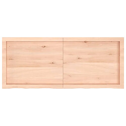 Acheter vidaXL Étagère murale 120x50x(2-6) cm bois de chêne massif non traité