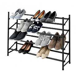 Ac-Deco Étagère à chaussures anti glissante extensible - Hero - 24 paires pas cher