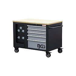 Servante d'atelier vide BGS TECHNIC- 2 x 5 tiroirs et 1 armoire - 4199