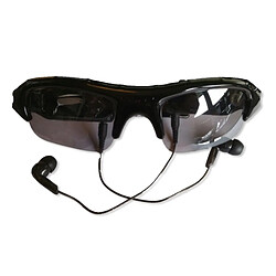 Totalcadeau Lunettes solaires camera espion et lecteur MP3 espionne