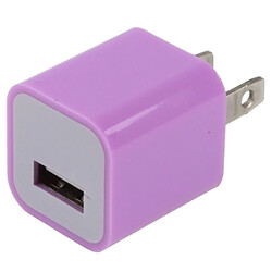 Wewoo Pour iPad, iPhone, Galaxy, Huawei, Violet Xiaomi, LG, HTC et autres smartphone, Dispositifs rechargeables US Plug USB Chargeur,