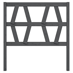 Avis Maison Chic Tête de lit scandinave pour lit adulte,Meuble de chambre Gris 96x4x100 cm Bois massif de pin -MN17367