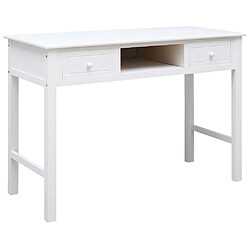 vidaXL Buffet Blanc 108x45x76 cm Bois de Paulownia massif