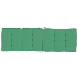 Acheter vidaXL Coussins de chaise longue lot de 2 vert tissu oxford