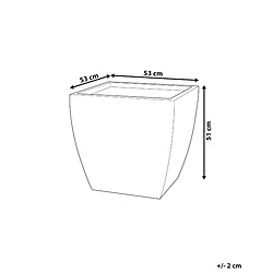 Avis Beliani Cache-pot blanc 53 x 53 x 51 cm ORICOS