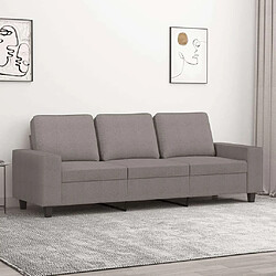 Maison Chic Canapé à 3 places,Canapé droit,Sofa de Salon,Banquette Taupe 180 cm Tissu -GKD969495