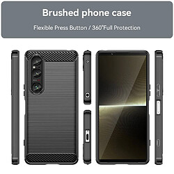 Htdmobiles Coque pour Sony Xperia 1 VI - housse etui silicone gel carbone + film ecran - NOIR