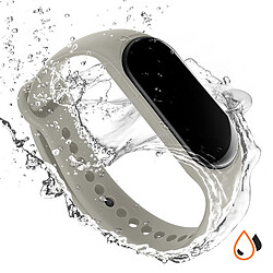 Avis Avizar Bracelet pour Xiaomi Mi Band 5 / 6 / 7 Silicone Soft Touch Waterproof Gris