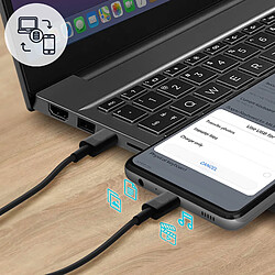 Câble USB-C vers USB-C Power Delivery 60W Charge synchronisation Forever noir pas cher