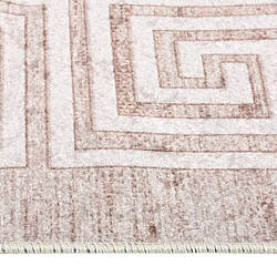 Avis vidaXL Tapis lavable beige 150x230 cm antidérapant