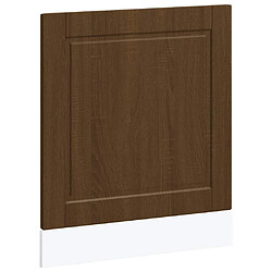 vidaXL Panneau de lave-vaisselle Porto chêne marron 60x1,5x67 cm