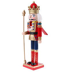 30 Cm En Bois Casse-Noisette Solider Chiffres Modèle Marionnette Poupée Jouet Décor À La Maison Rouge