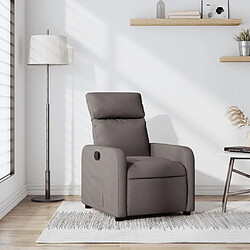 Maison Chic Fauteuil Relax pour salon, Fauteuil inclinable Taupe Tissu -GKD56926