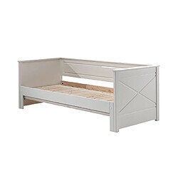 Avis Mes Lit banquette extensible 90/180x200 cm blanc - PINO