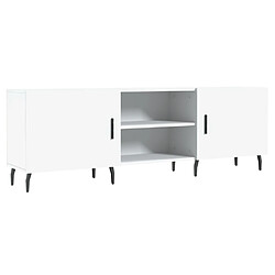 Maison Chic Meuble TV scandinave - Banc TV pour salon blanc 150x30x50 cm bois d'ingénierie -MN31680