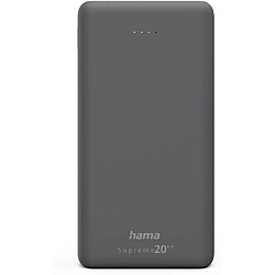 SANAG Power Bank 20000 Mah (Batterie Externe, 1 Usb C + 2 Usb A, Power Pack Fast Charge, Batterie Pour Smartphone, Tablette, Haut-Parleur Bluetooth, Voyants Led, Chargeur Portable + Cable 0.25M) Gris