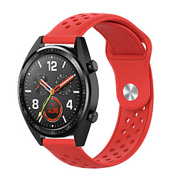 Bracelet en TPU couleur unie rouge pour votre Samsung Galaxy Watch 42mm