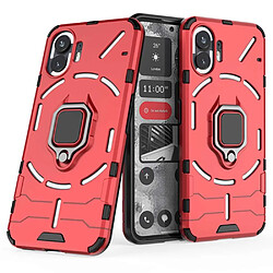 Htdmobiles Coque pour Nothing Phone 2 - housse etui rigide anti choc + verre trempe - ROUGE