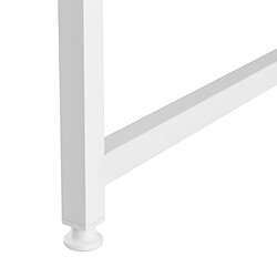 Avis Helloshop26 Bureau d'ordinateur poste de travail table MDF 120 cm blanc 03_0003510