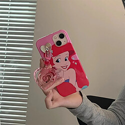 GUPBOO Étui pour iPhone11ProMax Dessin animé souriant sirène princesse personnalité étui de téléphone portable femme