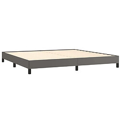 Acheter Maison Chic Lit adulte - Lit simple Cadre de lit,Structure du lit Contemporain Gris 200x200 cm Similicuir -MN27597