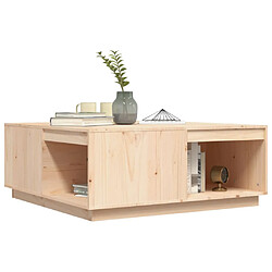 Avis vidaXL Table basse 100x101x40,5 cm Bois massif de pin