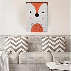 EPIKASA Impression sur Toile pour Enfants Renard, Orange, Polyester, 45x3x70 cm