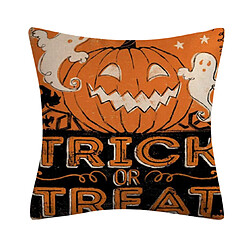 P87 4pcs 45 * 45cm Halloween motif de ghost de linge Hug taie d'oreiller House de vacances Home Decoration Taie d'oreiller Sofa Coussin Coussin Coussin