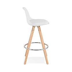 Avis Kokoon Design Tabouret de bar design ANAU MINI WHITE 42x42x85 cm