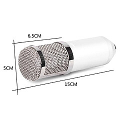 Yonis Microphone Studio Condensateur Blanc Pro pas cher