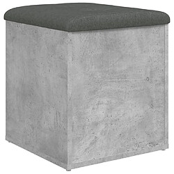 Maison Chic Banc de rangement | Meuble de rangement d'Entrée | Coffres d'Intérieur gris béton 42x42x45 cm bois d'ingénierie -MN91101