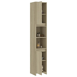 Acheter Maison Chic Armoire de salle de bain,Meuble de rangement,Meuble haut Chêne sonoma 30x30x183,5 cm Aggloméré -GKD836643