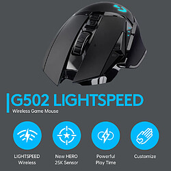 Avis Logitech G502 Lightspeed Wireless Mouse Game / Gaming Mouse 25600dpi 11