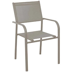 Avis ALIZÉ Fauteuil en aluminium Duca (Lot de 6) Crème.