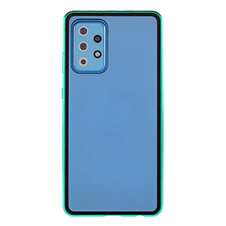 Coque en métal Cadre d'adsorption magnétique vert pour votre Samsung Galaxy A72 4G/5G