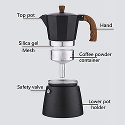 Acheter Machine à Expresso De Cuisinière Cafetière à Café Moka Pot Percolateur à Pot Moka 150 Ml