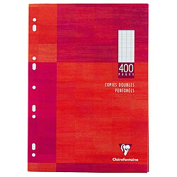 Etui 400 copies doubles Clairefontaine Metric format A4 21 x 29,7 cm grands carreaux