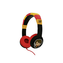 Harry Potter Casque Audio pour Enfant Filaire Stéréo avec Coussinets Orientables Noir / Rouge