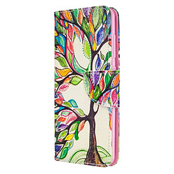 Etui en PU impression de motifs arbre colorisé pour votre Samsung Galaxy A41 (Global Version)