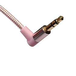 Avis 3.5mm Angle Droit Audio Mâle à Mâle Cordon de Câble Stéréo Jack 10cm