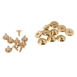 10pcs rivets en laiton vis clou pour accessoire de cuir style 12 x 5.5mm 4