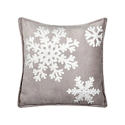 Beliani Coussin MURRAYA Coton 45 x 45 cm Abstrait Gris