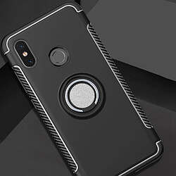 Wewoo Coque Étui de protection magnétique à 360 degrés avec anneau de rotation pour Xiaomi Mi 8 noir