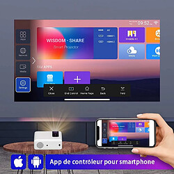 TROISC Videoprojecteur Android 1080p Full HD WIFI 8000 Lumens Bluetooth Recopie L'écran 300" Max pas cher